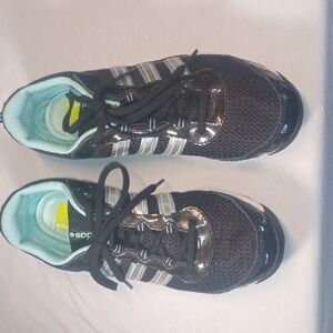 Adidas Women's Black/Silver/Aqua Sneakers Size 9.5
